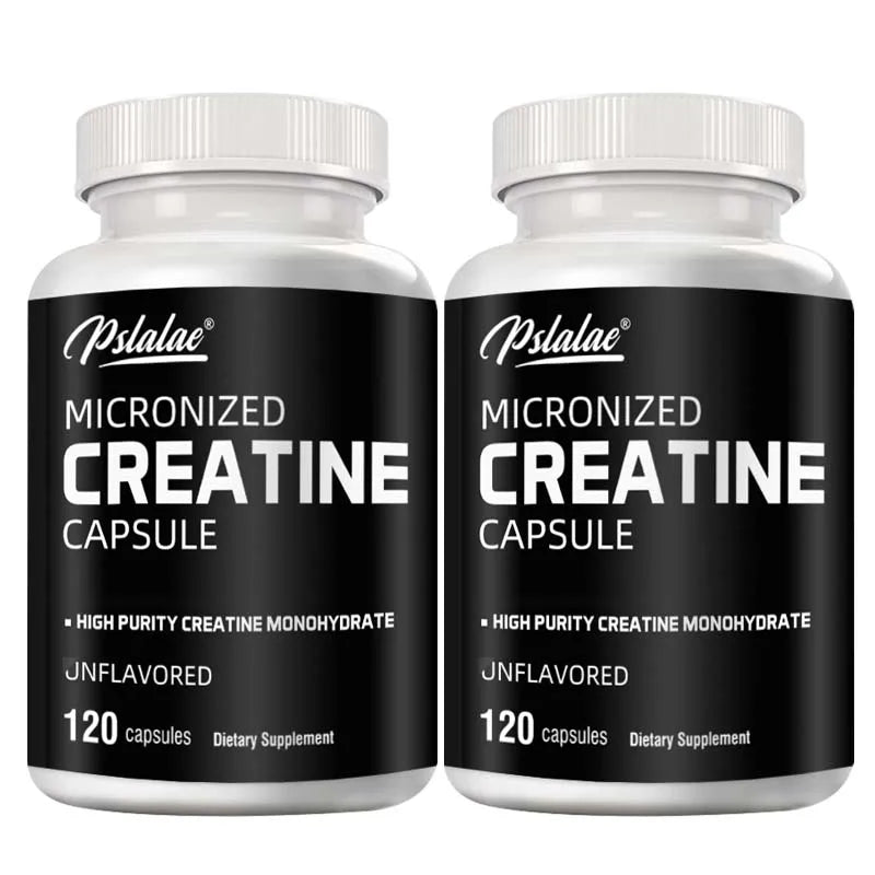 Buy Micronized Creatine - Enhance Muscle Endurance and Improve Athletic Performance - 120 Capsules