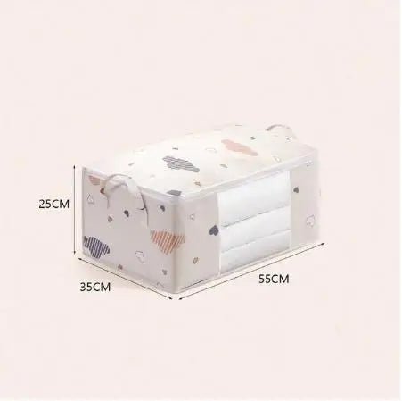 Buy Clothes Storage Bag Handle Suitable For Blankets Bedding Foldable With Sturdy Zipper storage bag