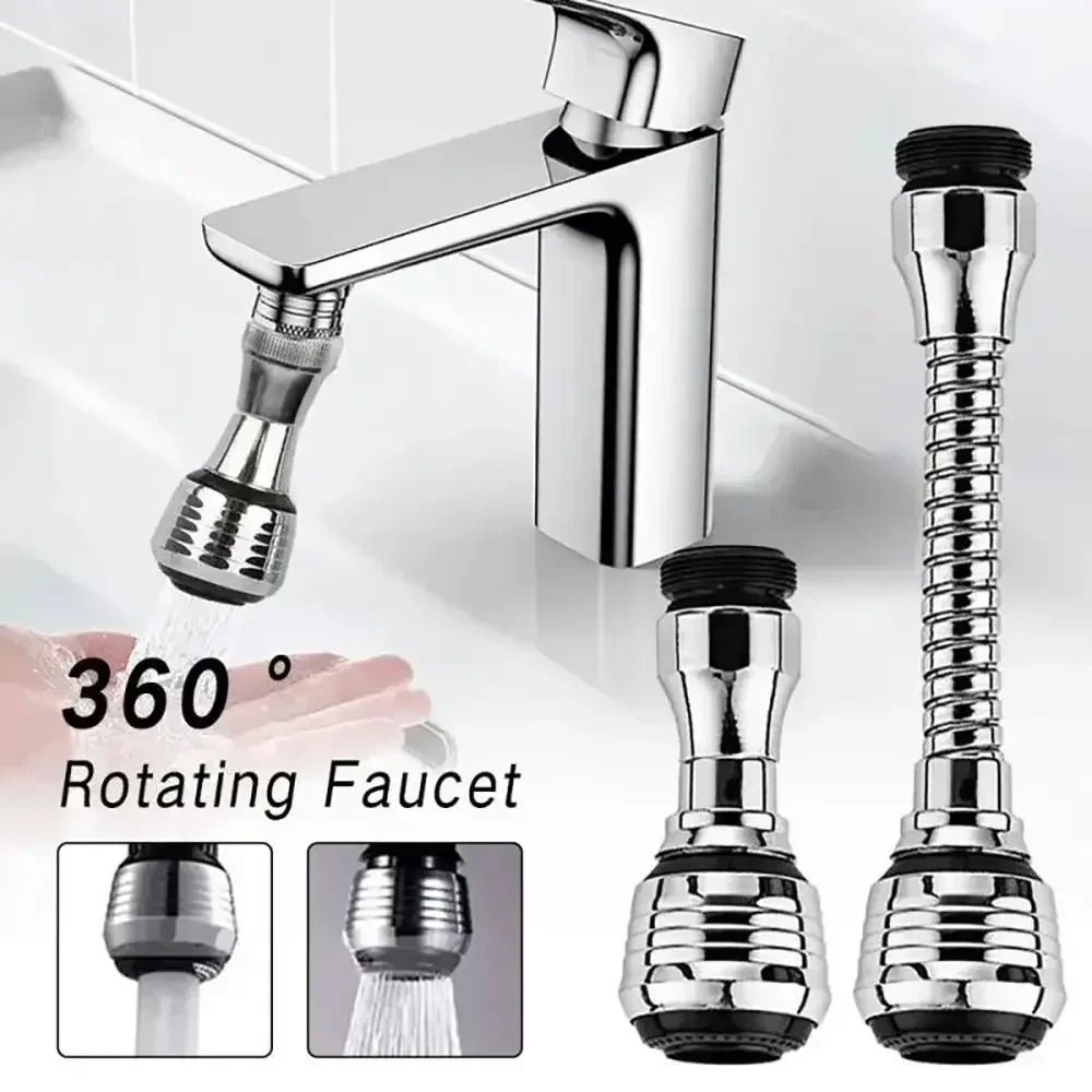 Buy 360° Rotating Faucet Aerator – Anti - Splash Water - Saving Nozzle for Kitchen & Bathroom faucet
