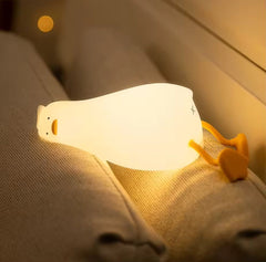 Buy LED Light Rechargeable Silicone Squishy Duck Lamp Child Holiday gift Light
