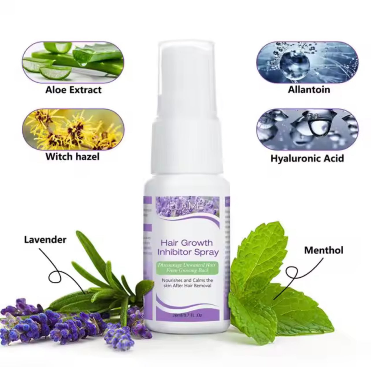 Buy Painless Permanent Hair Removal Spray Powerful Painless Prevents Hair Growth and Reduces Pores Gently and Safely воскоплав beauty & Health