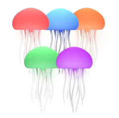 Buy Jellyfish Night Light RGB Gradient Cute Jellyfish Bedside Lamp Voice Control Light
