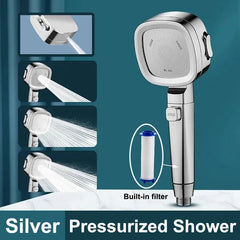 Buy High Pressure Shower Head Adjustable Water Saving Nozzle bathroom shower