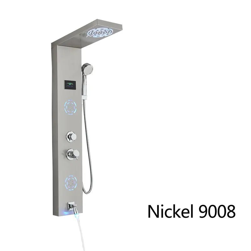 Buy LED Bathroom Shower Panel with Rainfall, Waterfall & Massage Jets bathroom shower