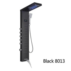 Buy LED Bathroom Shower Panel with Rainfall, Waterfall & Massage Jets bathroom shower