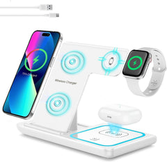 Multi Device Wireless Charger Pad Stand – Black Edition