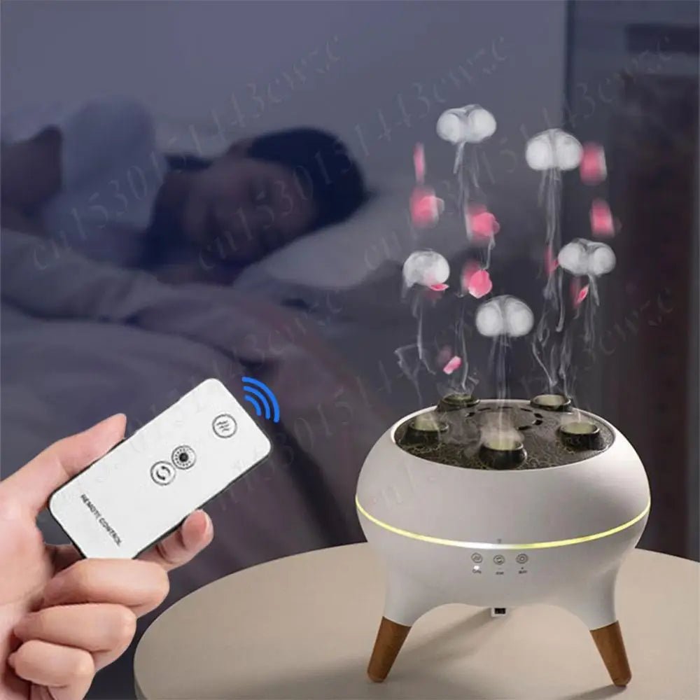 Buy Jellyfish Flame Humidifier & Essential Oil Diffuser with Night Light Humidifier