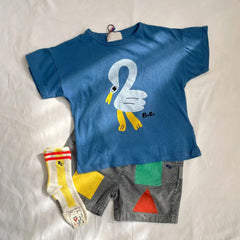 Buy New Spring Sumemer Korean Baby Boys Girls Cotton Cartoon Short Sleeve T Shirts Baby apparel