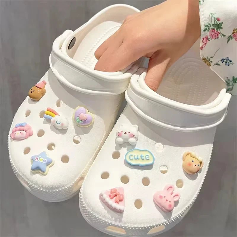 Buy Hot Sale Hole Shoes Garden Shoes Accessories Cute ABS Plastic Cartoon Decoration Accessories Perfect for Youngsters' Shoes baby shoes
