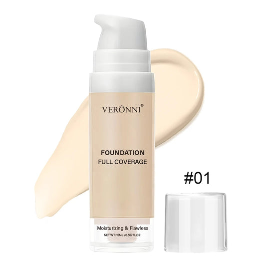 Flawless Liquid Foundation-Moisturizing,Long-lasting Coverage for All Skin Tones,Natural Finish,Lightweight Matte,Women's Makeup