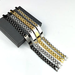 Buy 10mm Custom Name logo Stainless Steel Men Bracelet Braclet
