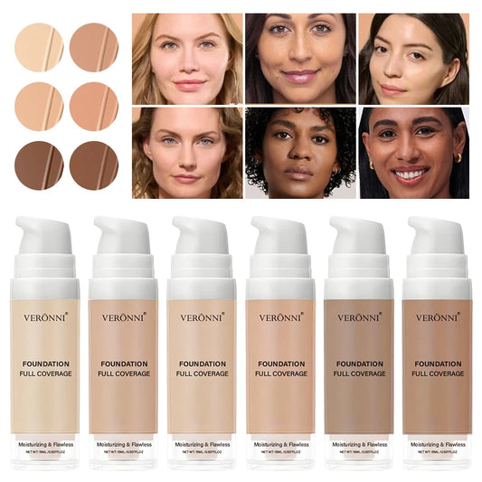 Flawless Liquid Foundation-Moisturizing,Long-lasting Coverage for All Skin Tones,Natural Finish,Lightweight Matte,Women's Makeup