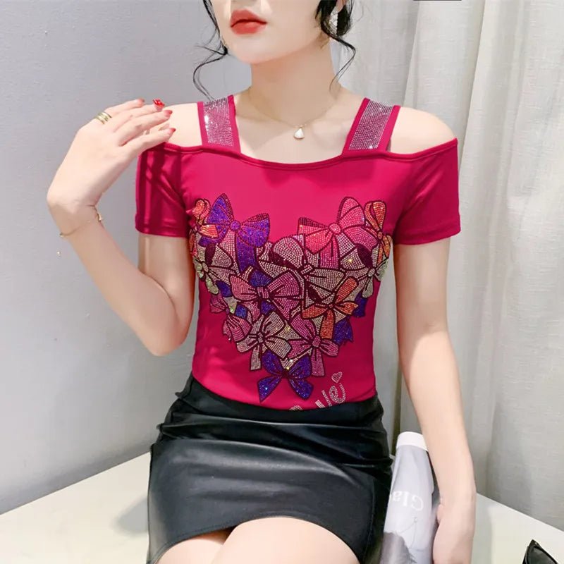Buy Classic Summer T-Shirt Chic New Fashion Women's Sexy blouse Tops