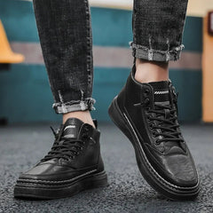 Buy Men Boots High Top Leather Shoes shoes