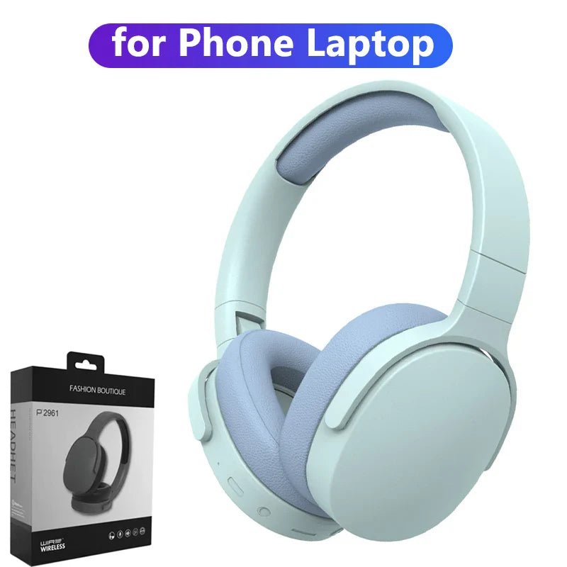 Buy Headphone Bluetooth Over Ear Stereo HIFI Headset Wireless Heavy Bass Game Earphone TF/AUX Music Player with MIC/Radio for Gifts Audio items