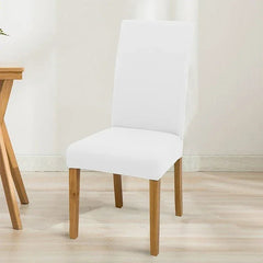 Elastic Solid Color Adjustable Chair Cover Slipcovers Chair Seat Covers Kitchen Dining Room
