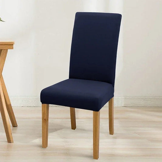 Elastic Solid Color Adjustable Chair Cover Slipcovers Chair Seat Covers Kitchen Dining Room