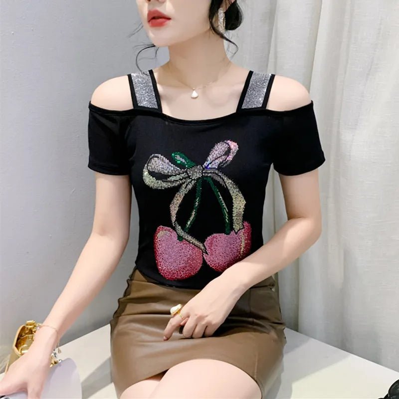 Buy Classic Summer T-Shirt Chic New Fashion Women's Sexy blouse Tops