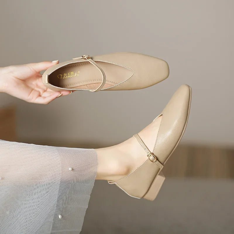 Buy Woman Fashion Lolita Casual Square Toe Low Shoes shoes