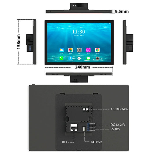 Smart Home Control Panel 10" Home Assistant Panel Touch Android smart control panel