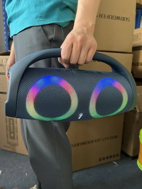 Buy portable High power Bluetooth speaker RGB colorful light wireless portable speaker