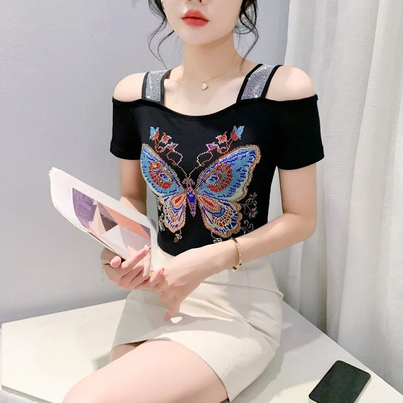 Buy Classic Summer T-Shirt Chic New Fashion Women's Sexy blouse Tops