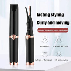 Buy Portable 3 Temperature Mode Heated Eyelashes Curling Tool Electronic USB Natural Fake Eye Lash Curler Beauty Supplies Eyelash