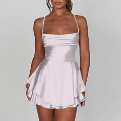 Buy Elegant Sexy Slim Beautiful Backless Short Dress Ladies Short Dress
