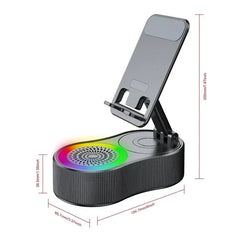 Buy Adjustable FoldingLift - non - slip Phone Holder Wireless Speaker with Colorful Ambient Light 5.3 HDSurround Subwoofer mobile accessories