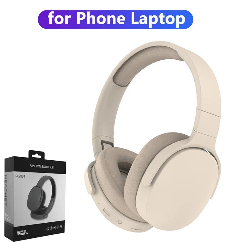 Buy Headphone Bluetooth Over Ear Stereo HIFI Headset Wireless Heavy Bass Game Earphone TF/AUX Music Player with MIC/Radio for Gifts Audio items