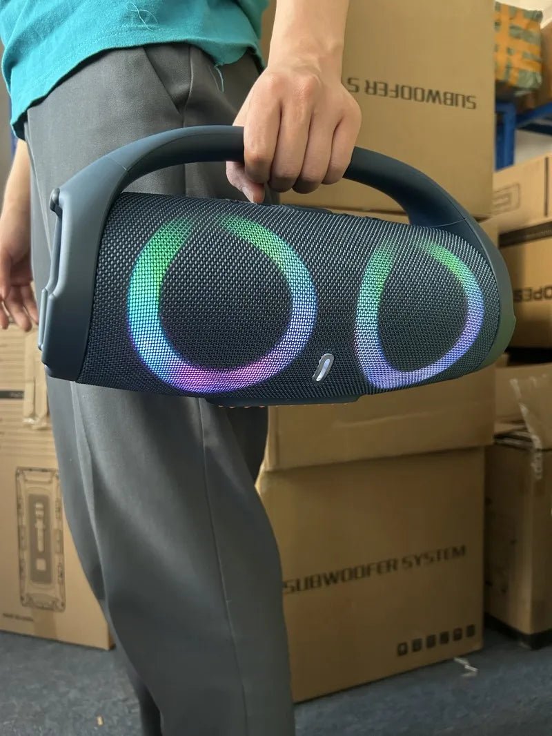 Buy portable High power Bluetooth speaker RGB colorful light wireless portable speaker