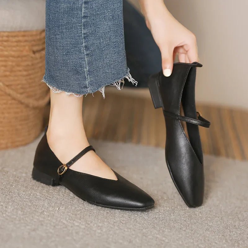 Buy Woman Fashion Lolita Casual Square Toe Low Shoes shoes
