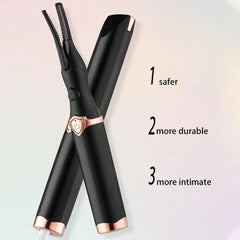 Buy Portable 3 Temperature Mode Heated Eyelashes Curling Tool Electronic USB Natural Fake Eye Lash Curler Beauty Supplies Eyelash