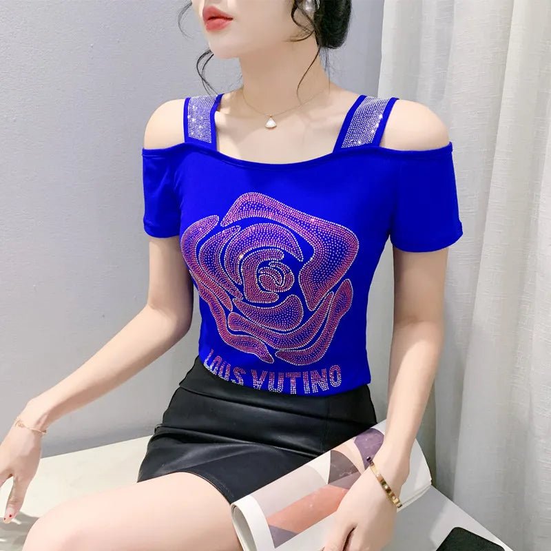 Buy Classic Summer T-Shirt Chic New Fashion Women's Sexy blouse Tops