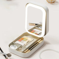 Buy Foldable Led Adjustable Brightness Mirror Makeup Storage Box makeup box