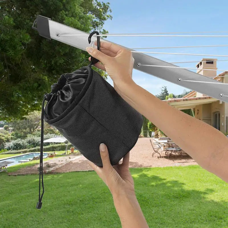 Clothespin Holder Bag Outdoor Hanging Clothesline Peg Organizer Storage Bags - Trends Glob