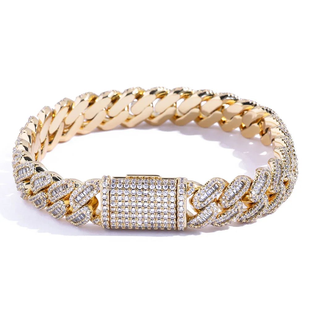 Buy 12MM Cuban Link Chain Bracelet for Men Women Braclet