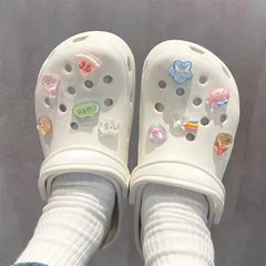 Buy Hot Sale Hole Shoes Garden Shoes Accessories Cute ABS Plastic Cartoon Decoration Accessories Perfect for Youngsters' Shoes baby shoes