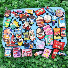 Buy Snack Chocolate Chips Shoe Charms for DIY Bracelet Wristband Accessories Kid's Women Party Favor Gifts baby shoes