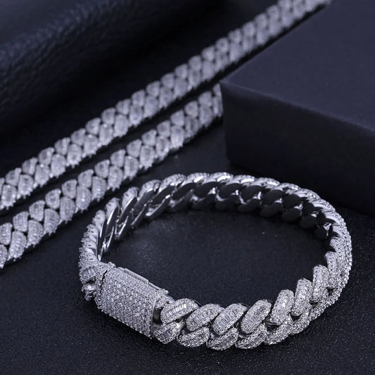 12MM Cuban Link Chain Bracelet for Men Women