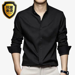 Buy Men's shirt Long sleeve non - ironing business casual high - quality men's shirt