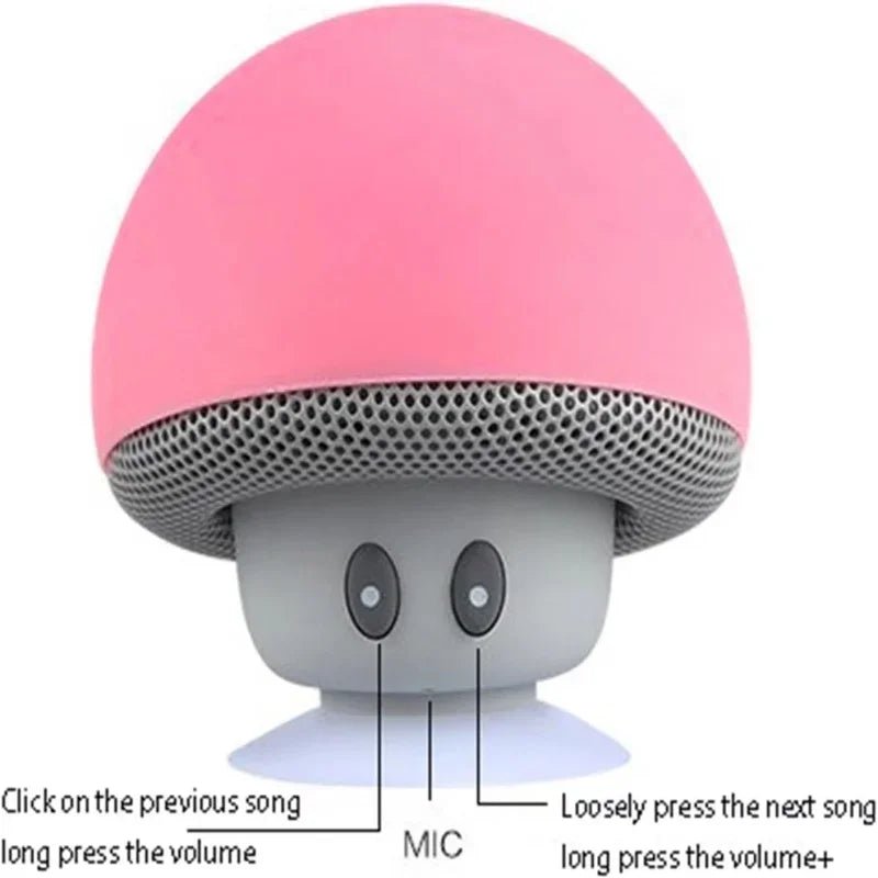 Buy Mushroom Cute Style Mini Wireless Bluetooth - compatible Speaker wireless speaker