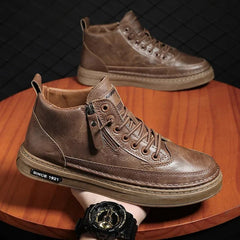 Buy Men Boots High Top Leather Shoes shoes