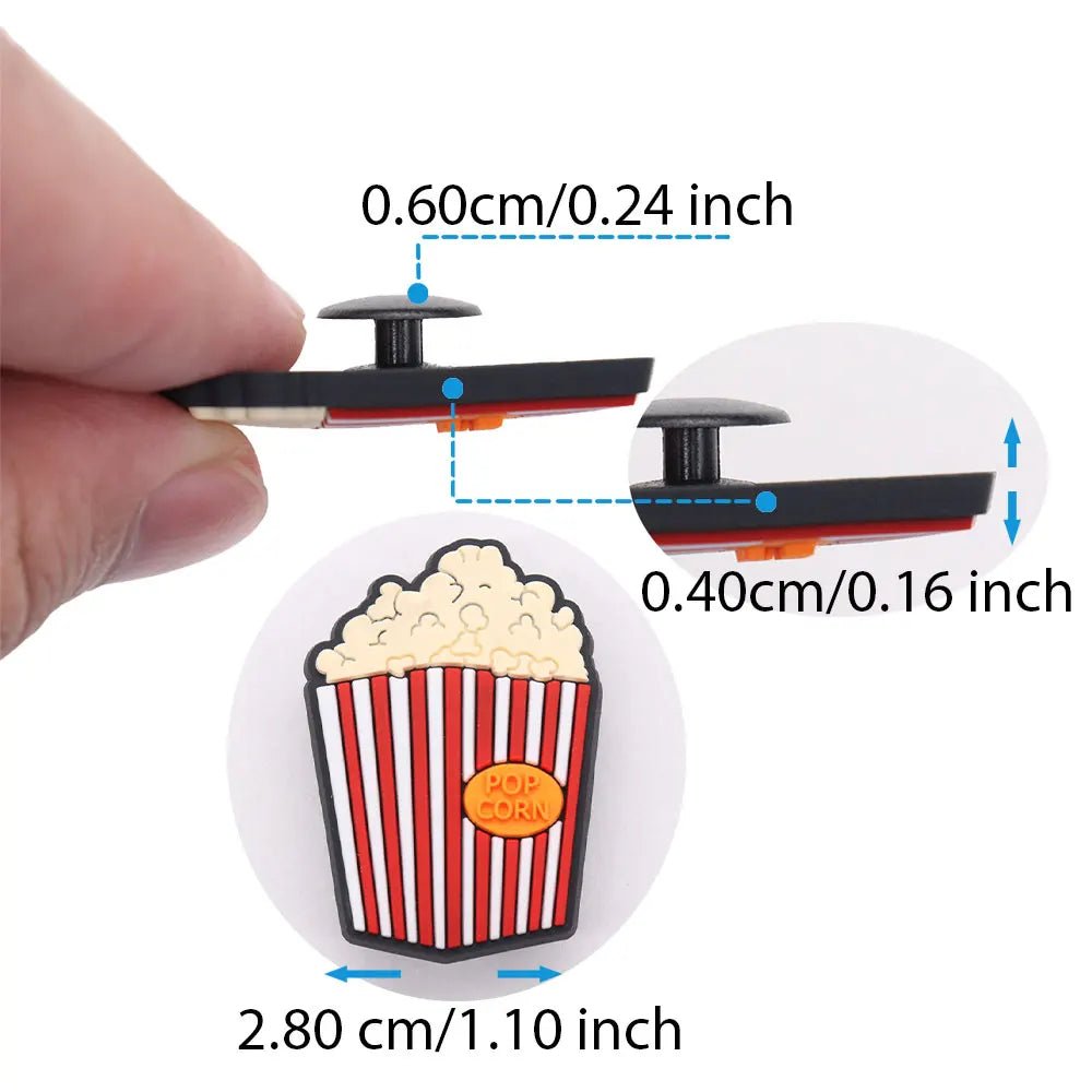 Buy Snack Chocolate Chips Shoe Charms for DIY Bracelet Wristband Accessories Kid's Women Party Favor Gifts baby shoes