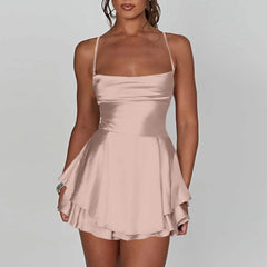 Buy Elegant Sexy Slim Beautiful Backless Short Dress Ladies Short Dress