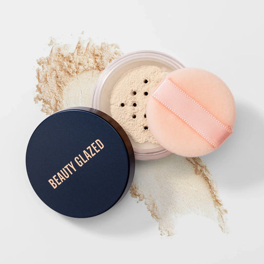 Waterproof Weightless Soft-velvet Blurring With Cosmetic Puff Oil Control Compact Powde Mak