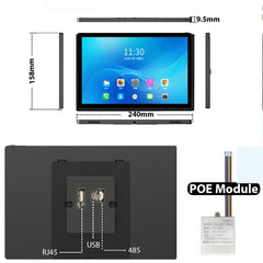 Buy Smart Home Control Panel 10" Home Assistant Panel Touch Android smart control panel home smart control