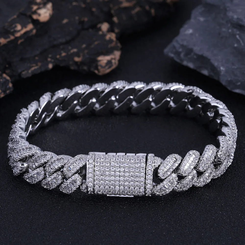 Buy 12MM Cuban Link Chain Bracelet for Men Women Braclet