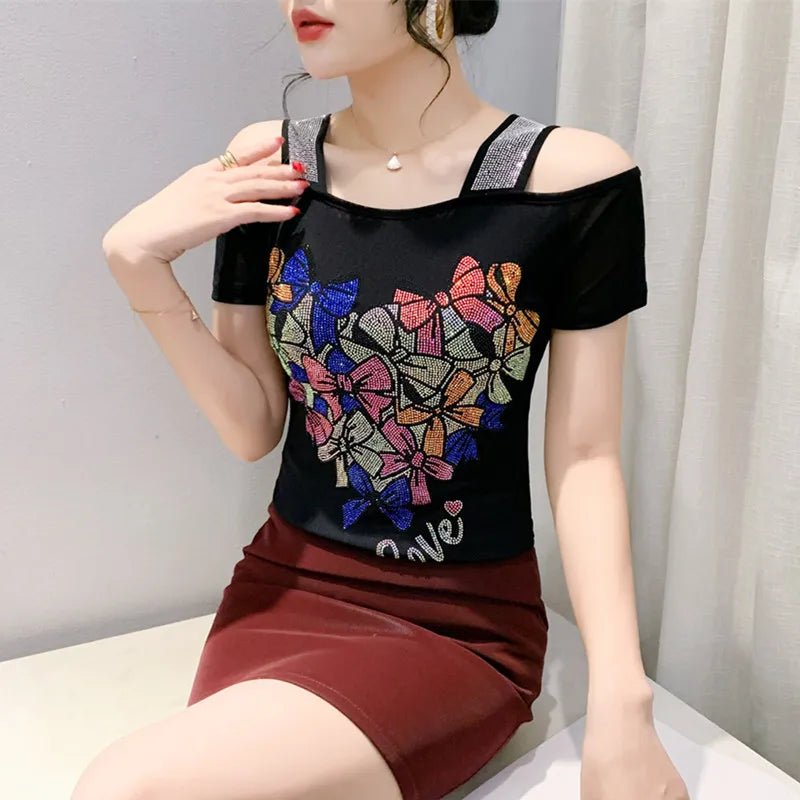 Buy Classic Summer T-Shirt Chic New Fashion Women's Sexy blouse Tops