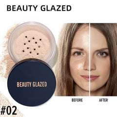 Buy Waterproof Weightless Soft - velvet Blurring With Cosmetic Puff Oil Control Compact Powde Mak Skin care